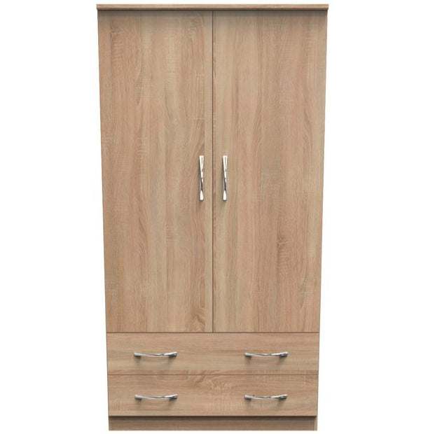 Avon Wide 2 Door 2 Drawer Double Wardrobe