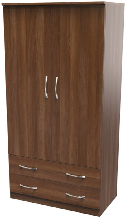 Avon Wide 2 Door 2 Drawer Double Wardrobe