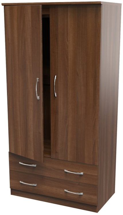 Avon Wide 2 Door 2 Drawer Double Wardrobe