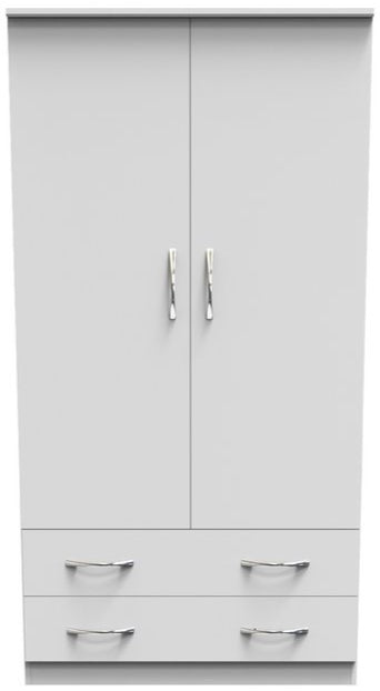 Avon Wide 2 Door 2 Drawer Double Wardrobe
