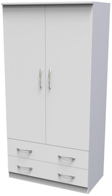 Avon Wide 2 Door 2 Drawer Double Wardrobe