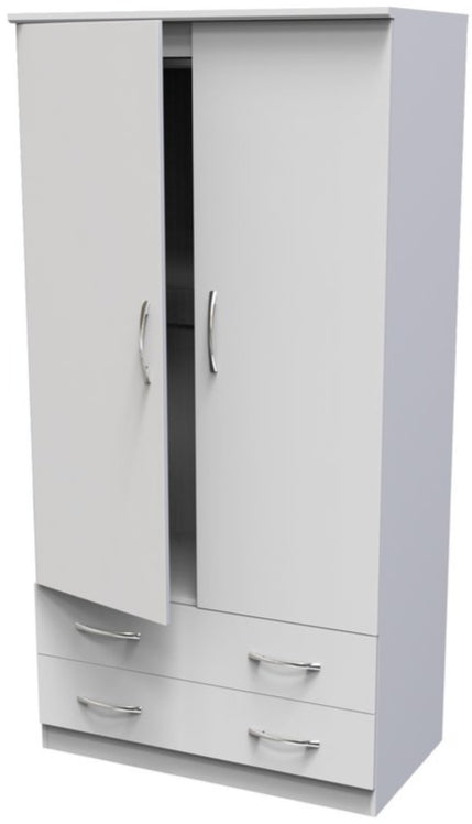 Avon Wide 2 Door 2 Drawer Double Wardrobe