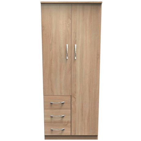 Avon 3 Drawer 2 Door Double Combination Wardrobe