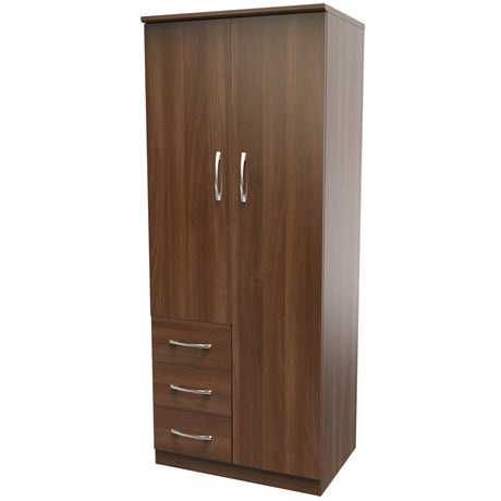 Avon 3 Drawer 2 Door Double Combination Wardrobe