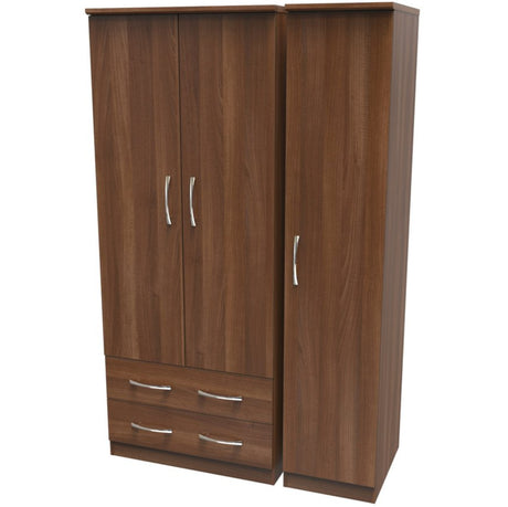 Avon 2 Drawer 3 Door Triple Wardrobe