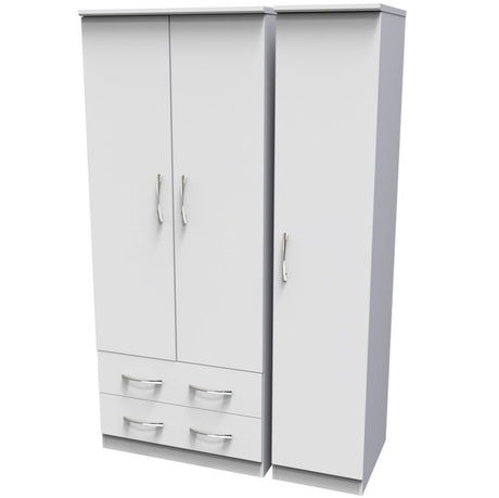 Avon 2 Drawer 3 Door Triple Wardrobe