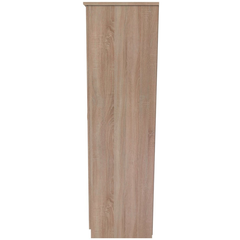 Avon Mirrored 2 Drawer 3 Door Triple Wardrobe