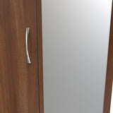 Avon Mirrored 2 Drawer 3 Door Triple Wardrobe