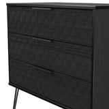 Harlequin 3 Drawer Chest with Black Hairpin Legs