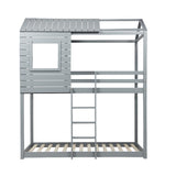 Treehouse Adventure Grey Single Bunk Bed 3ft