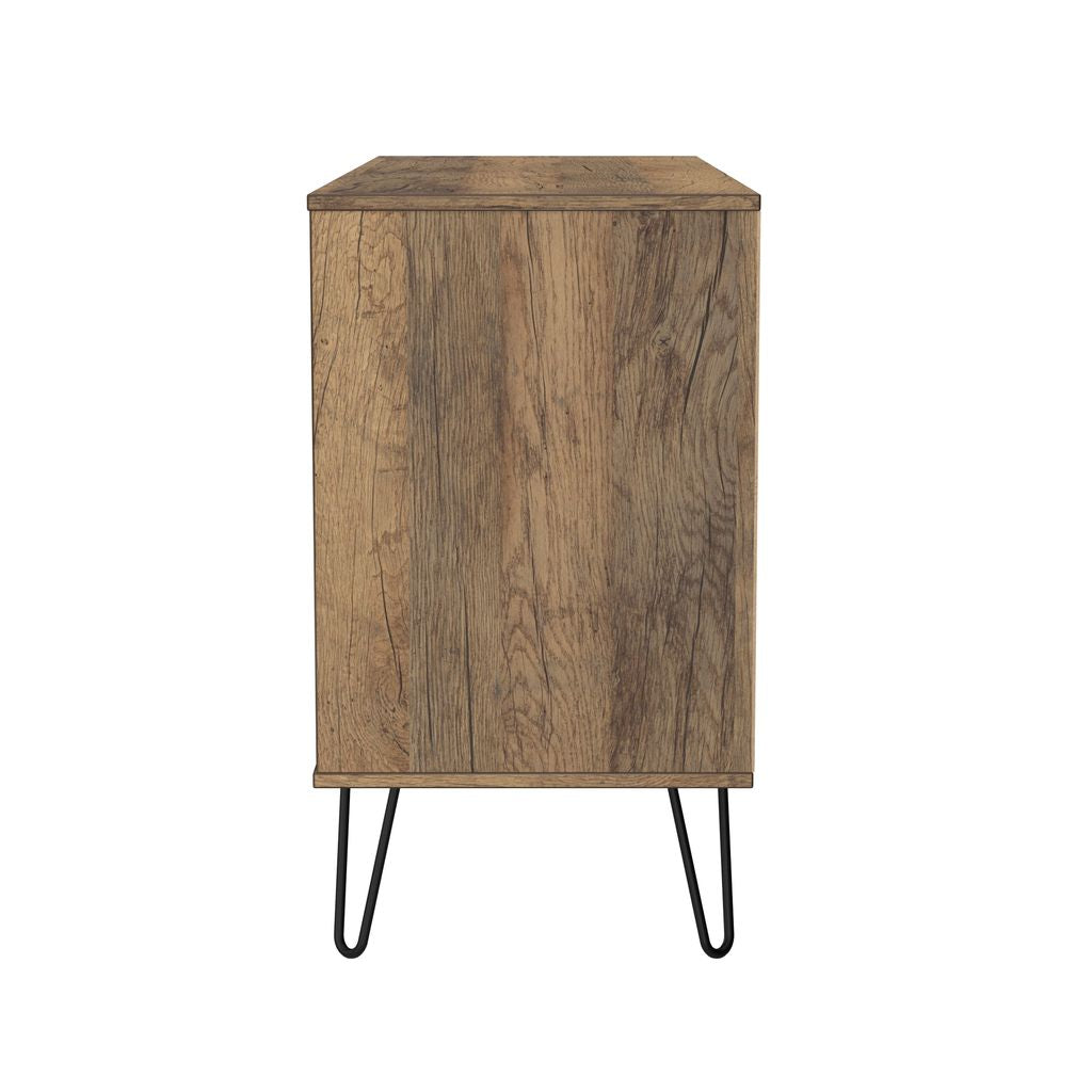 Harlequin 6 Drawer Chest with Black Hairpin Legs