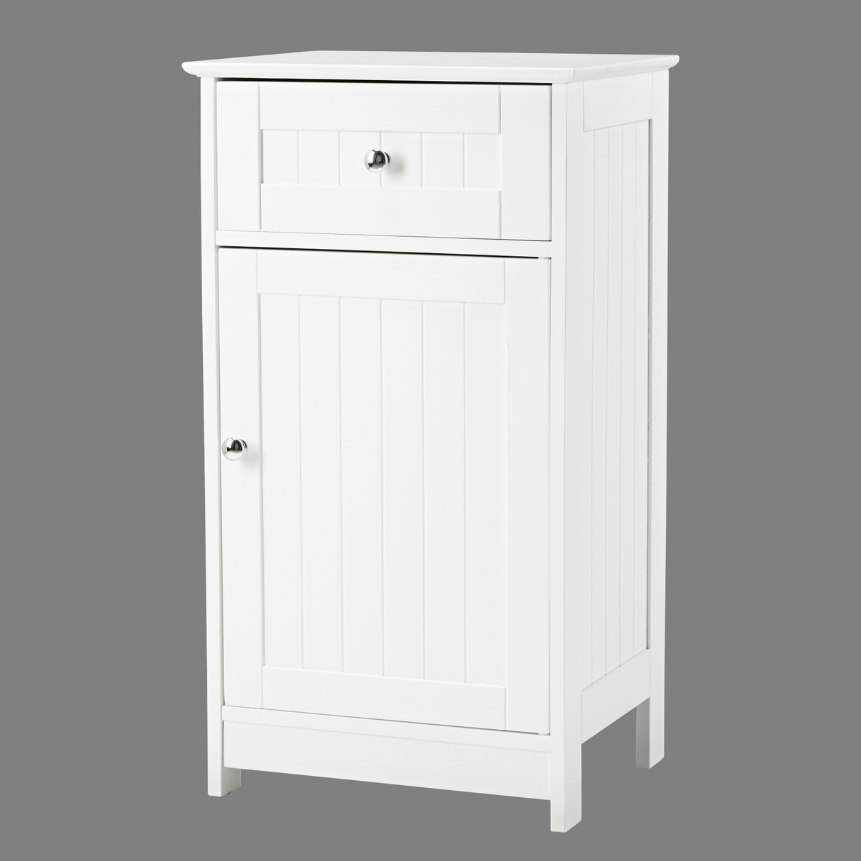 Alaska White Low Storage Cabinet