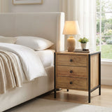 Alva 3 Drawer Bedside Table