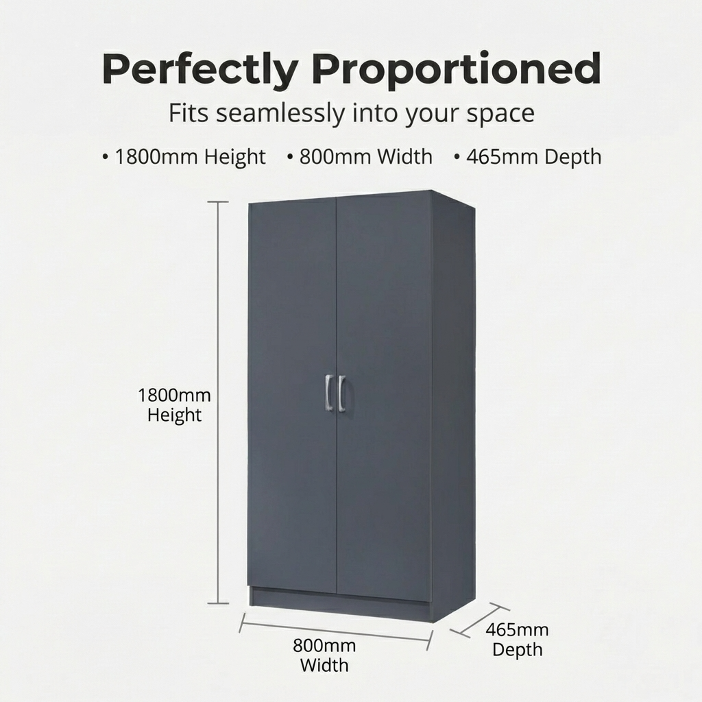 Highbury 2 Door Double Wardrobe