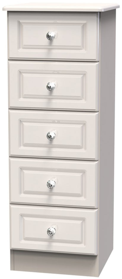 Balmoral 5 Drawer Bedside Table