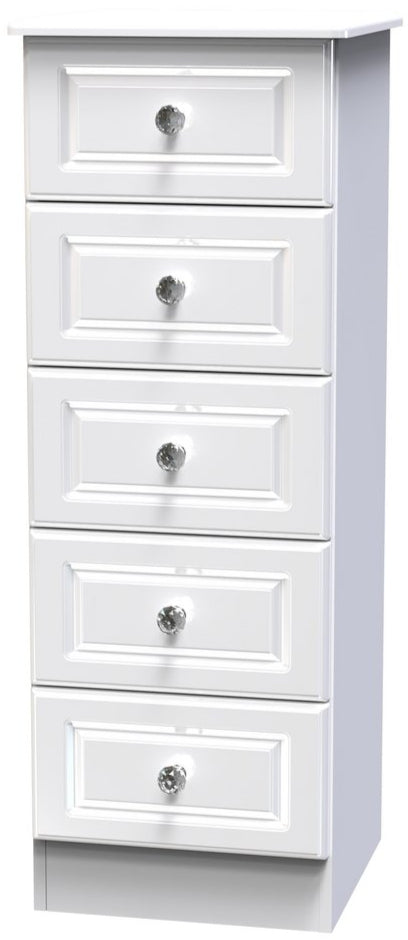 Balmoral 5 Drawer Bedside Table