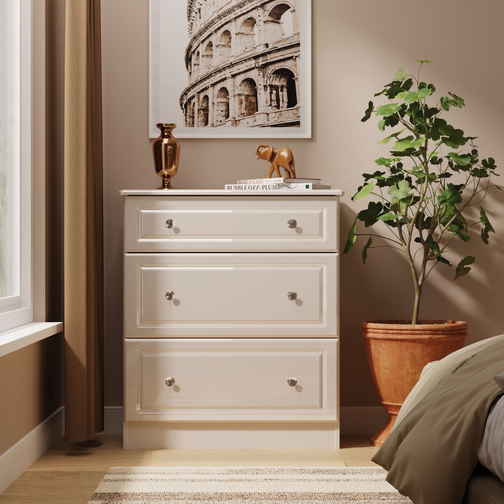 Balmoral 3 Drawer Deep Chest of Drawers
