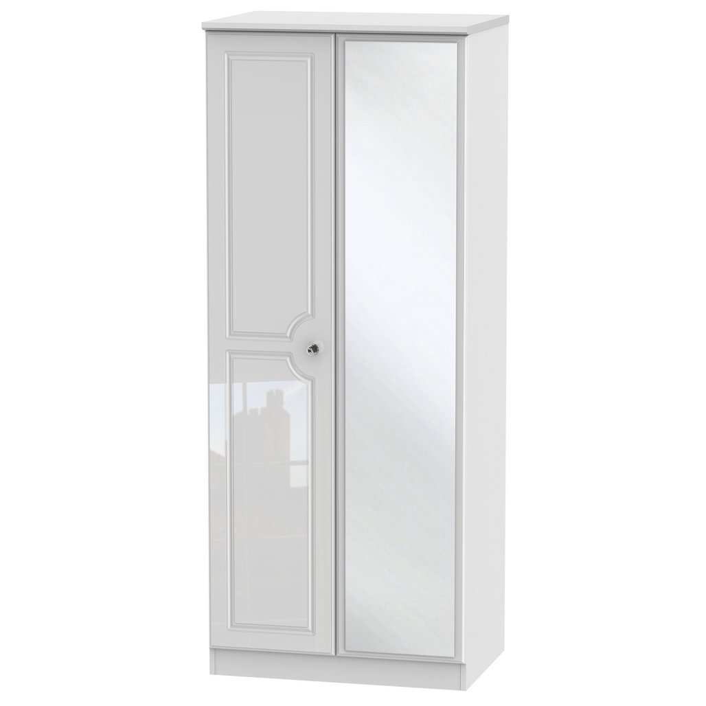 Balmoral Mirrored 2 Door Double Wardrobe