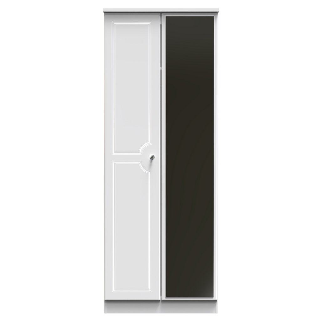 Balmoral Mirrored 2 Door Double Wardrobe