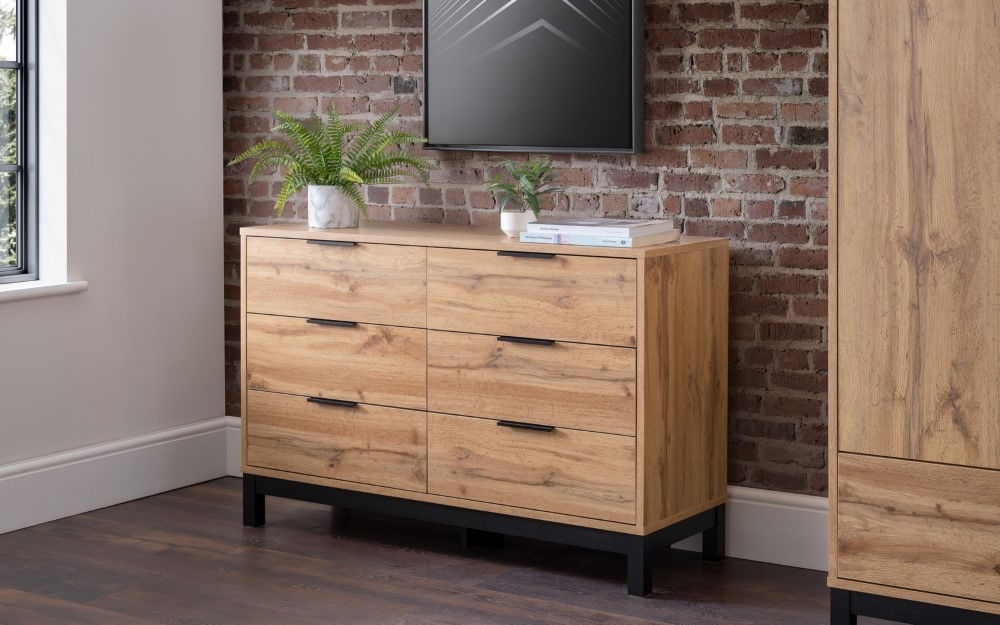 Bali 6 Drawer Wide Chest