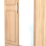 Dorset Mirrored 2 Door 2 Drawer Wardrobe