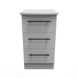 Beverley 3 Drawer Bedside Cabinet