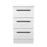 Beverley 3 Drawer Bedside Cabinet