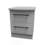 Beverley 2 Drawer Bedside Cabinet