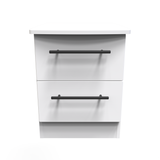 Beverley 2 Drawer Bedside Cabinet