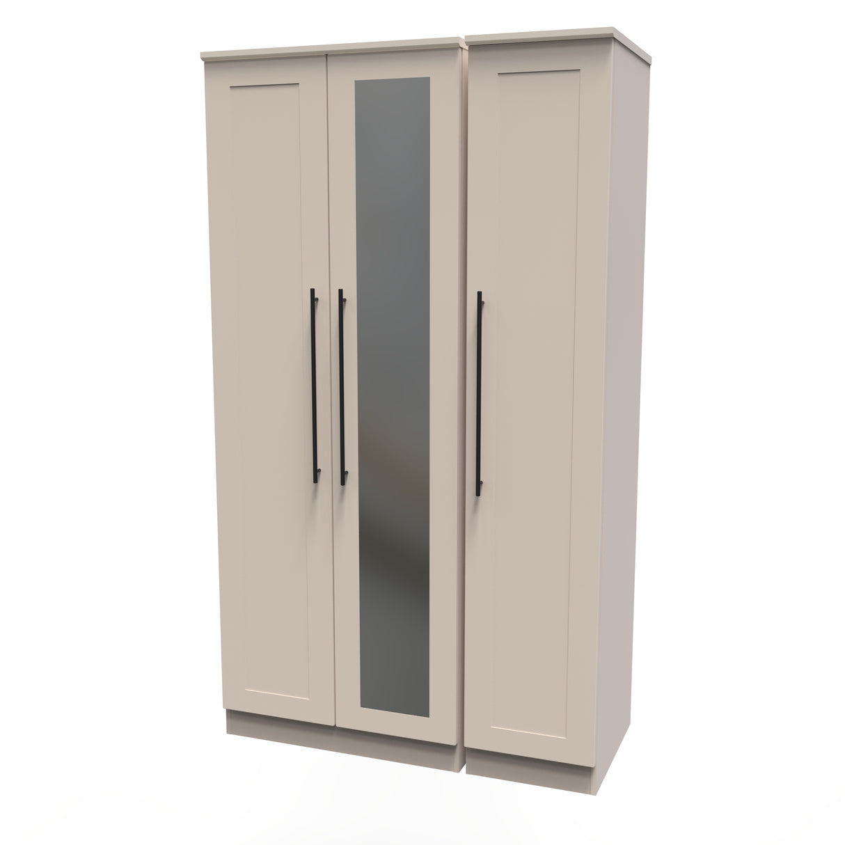 Beverley 3 Door Mirrored Wardrobe