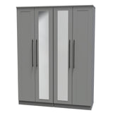 Beverley 4 Door Mirrored Wardrobe