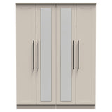 Beverley 4 Door Mirrored Wardrobe