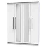 Beverley 4 Door Mirrored Wardrobe