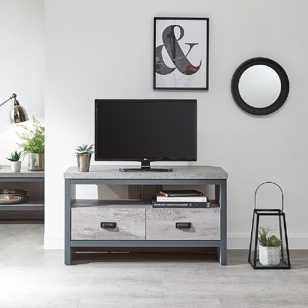 Boston Grey Corner TV Unit