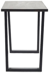 Brooklyn Bar Table and 2 Soho Faux Leather Bar Stools