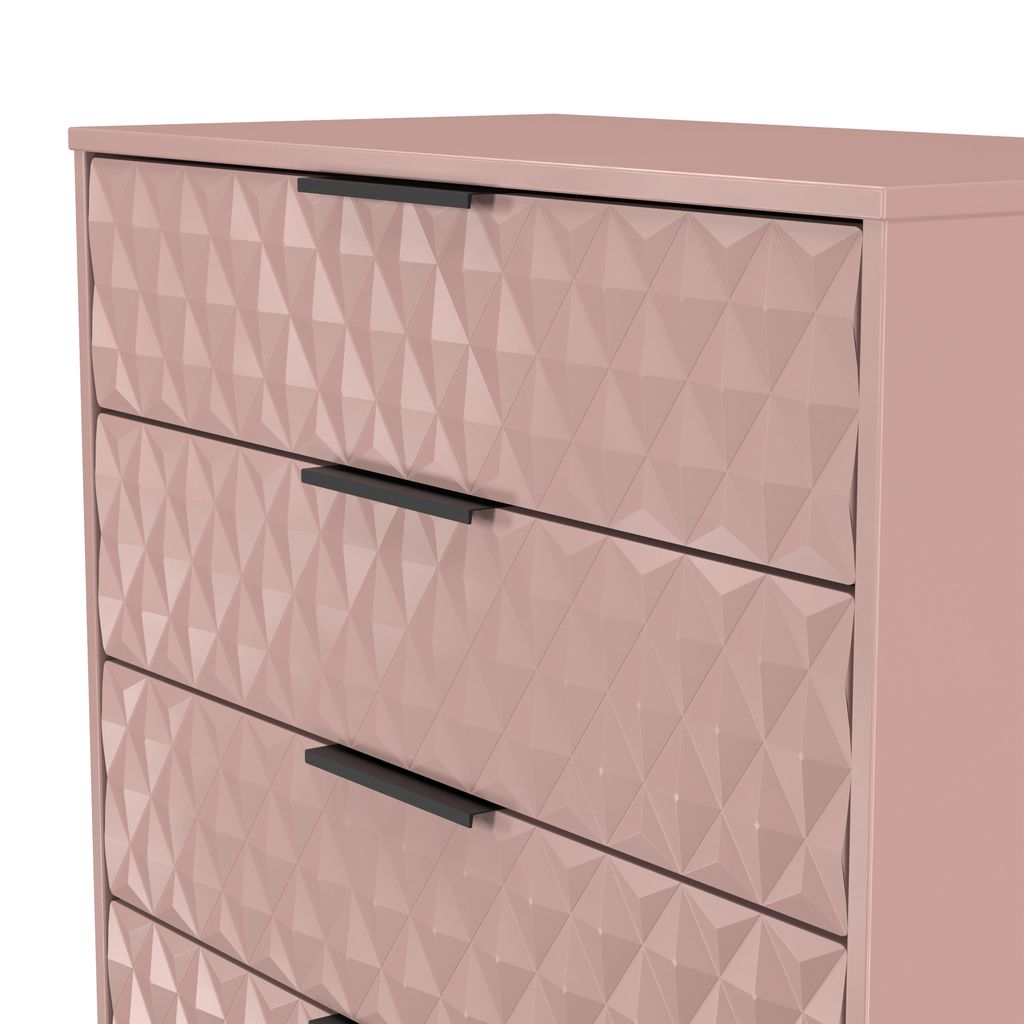 Harlequin 4 Drawer Chest with Black Hairpin Legs