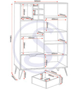 Bergen Tall Sideboard/Wine Rack