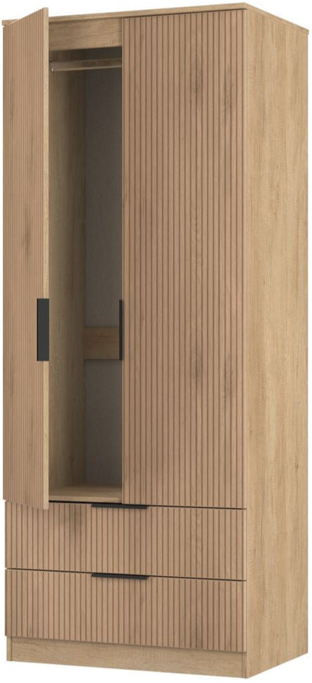 Java 2 Drawer 2 Door Double Wardrobe