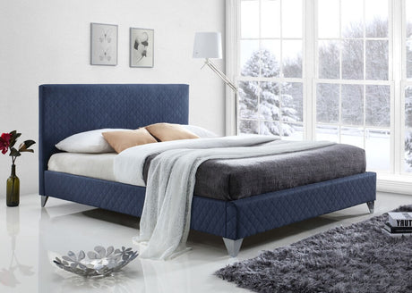 Brooklyn Blue Fabric Bed Frame