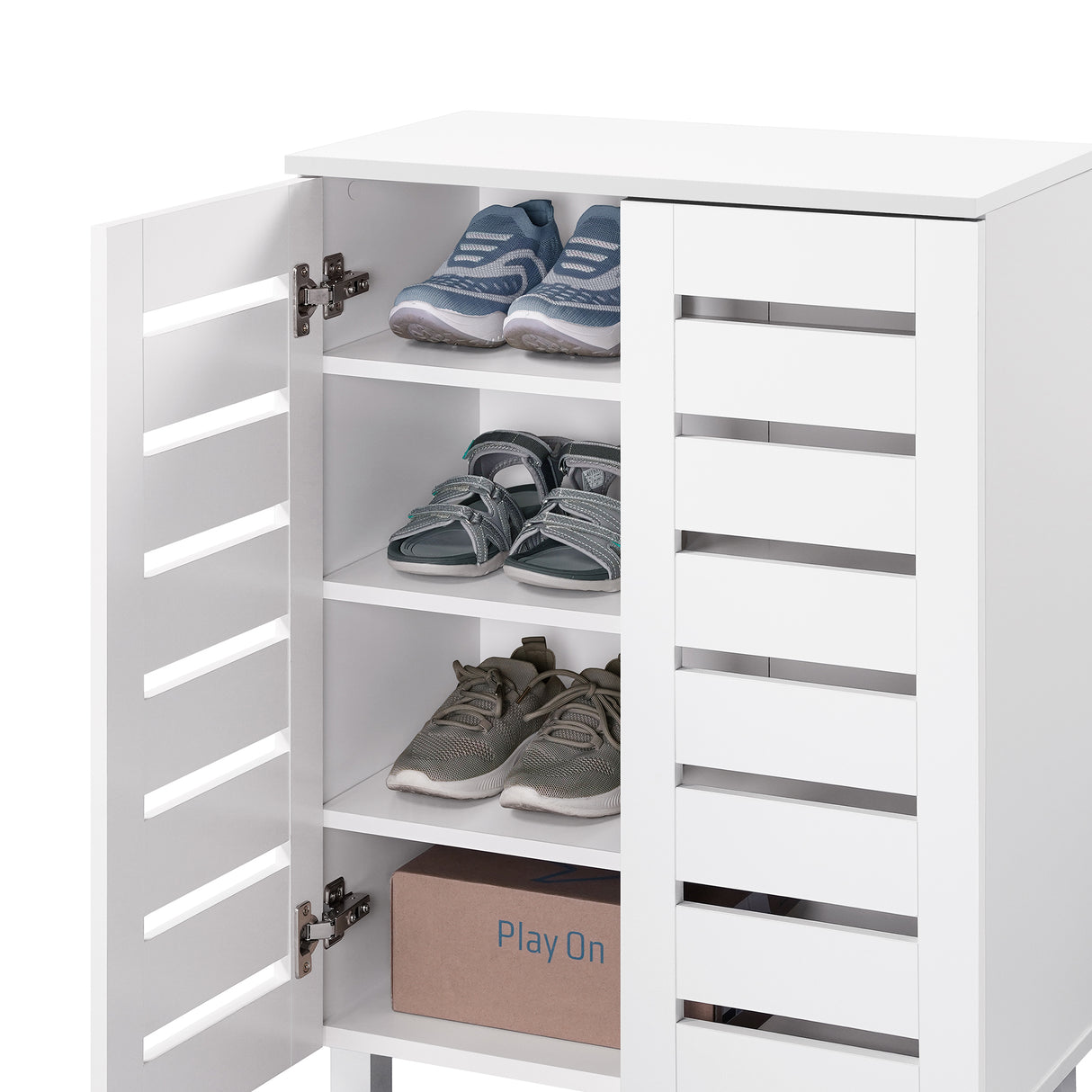 Euston Modern 2 Door Shoe Storage Cabinet