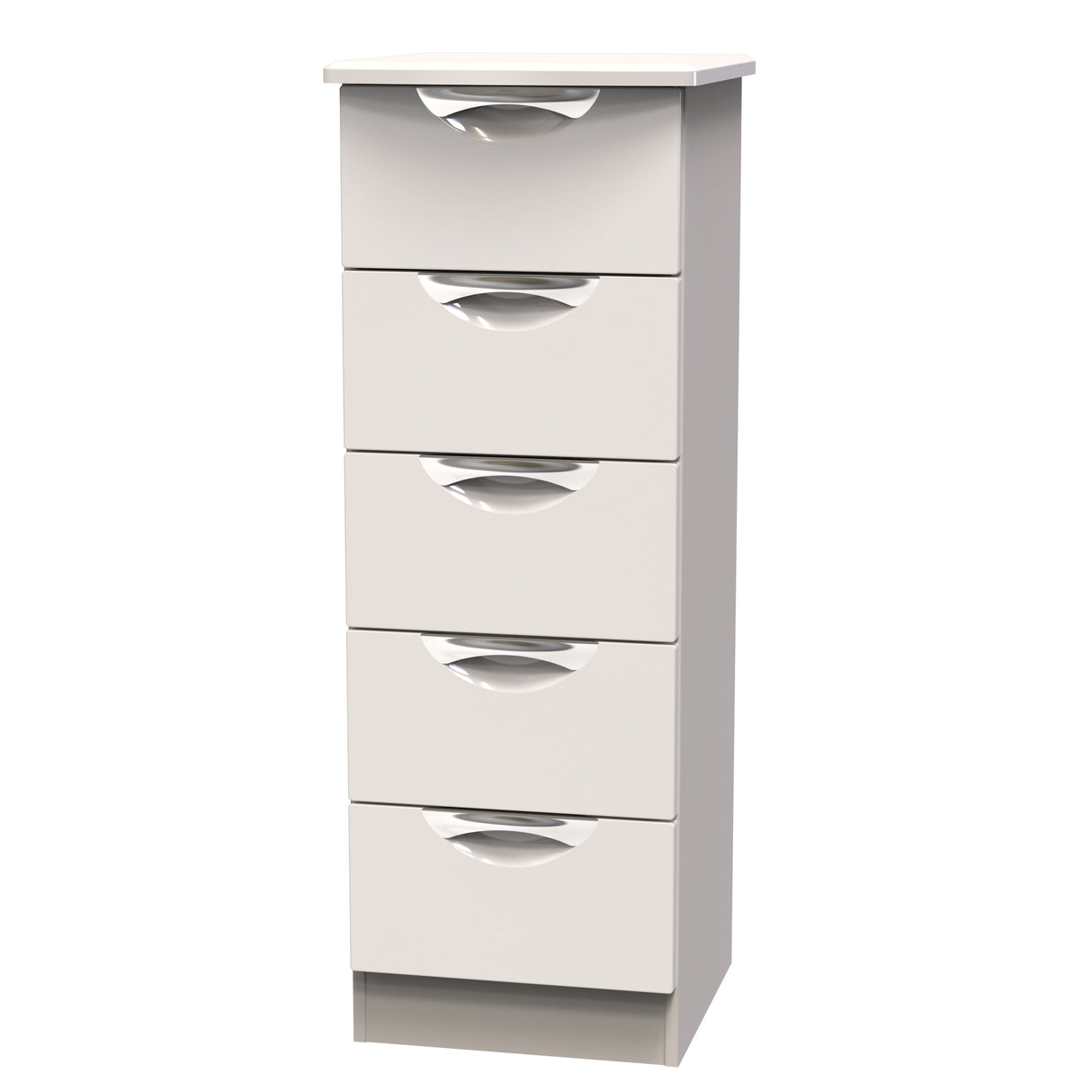 Camden 5 Drawer Narrow Bedside Cabinet