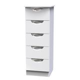 Camden 5 Drawer Narrow Bedside Cabinet