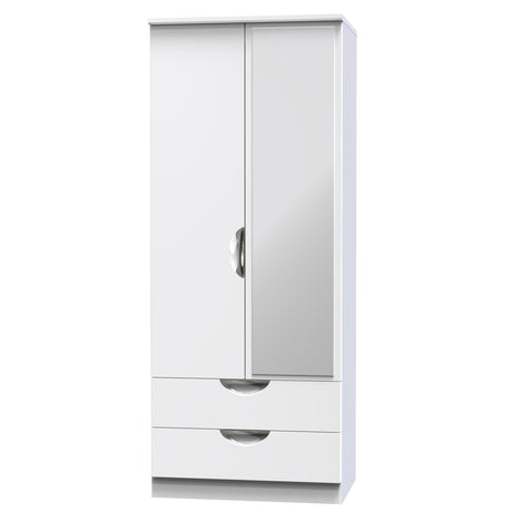 Camden 2 Door 2 Drawer Mirrored Wardrobe