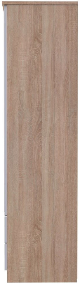 Camden Tall Mirrored 2 Drawer 2 Door Double Wardrobe