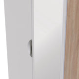 Camden Tall Mirrored 2 Drawer 2 Door Double Wardrobe