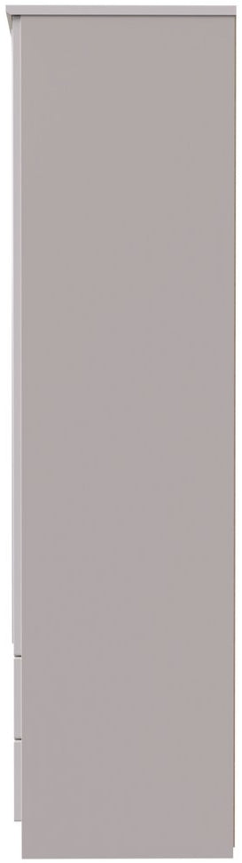 Camden Tall Mirrored 2 Drawer 2 Door Double Wardrobe