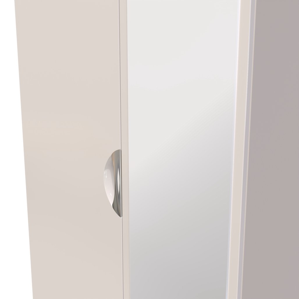 Camden Tall Mirrored 2 Drawer 2 Door Double Wardrobe