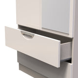 Camden Tall Mirrored 2 Drawer 2 Door Double Wardrobe