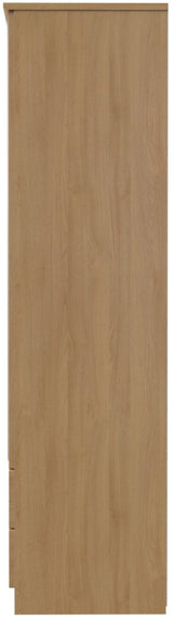 Camden Tall Mirrored 2 Drawer 2 Door Double Wardrobe