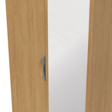 Camden Tall Mirrored 2 Drawer 2 Door Double Wardrobe
